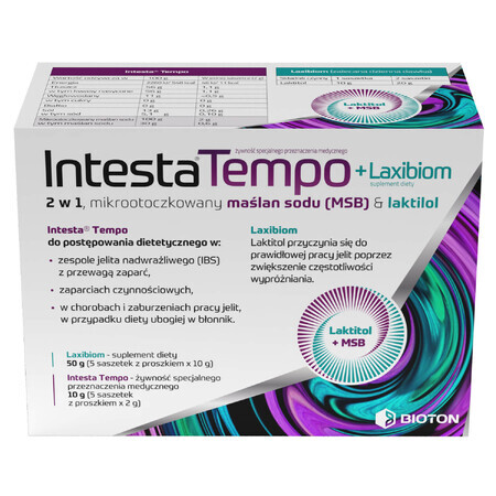 Intesta Tempo + Laxibiom, 10 sobres