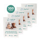 Set van medisch katoen, cosmetische pads voor baby&#39;s en kinderen, groot, 100% katoen, vanaf de geboorte, 5 x 60 stuks