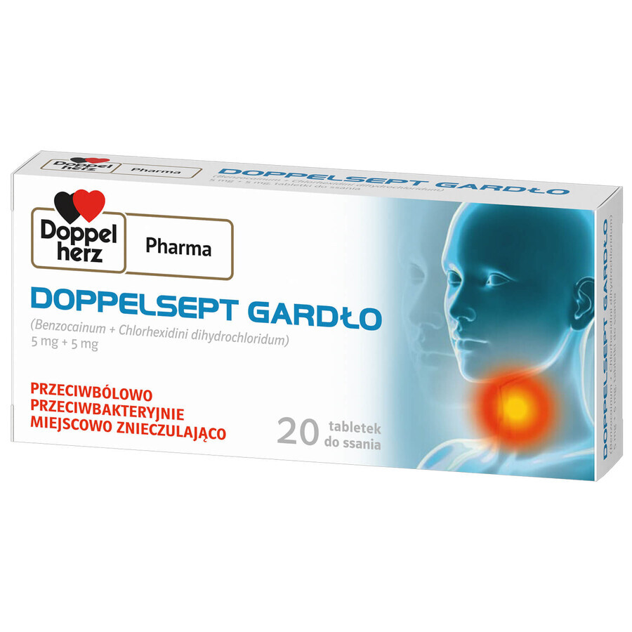 DoppelSept Gola 5 mg + 5 mg, 20 compresse