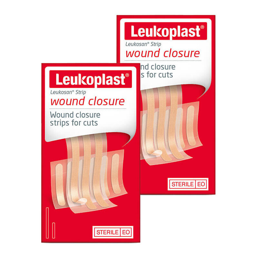 Leukoplast Steriele Wondsluitingsplakband Set, 2 x 9 stuks