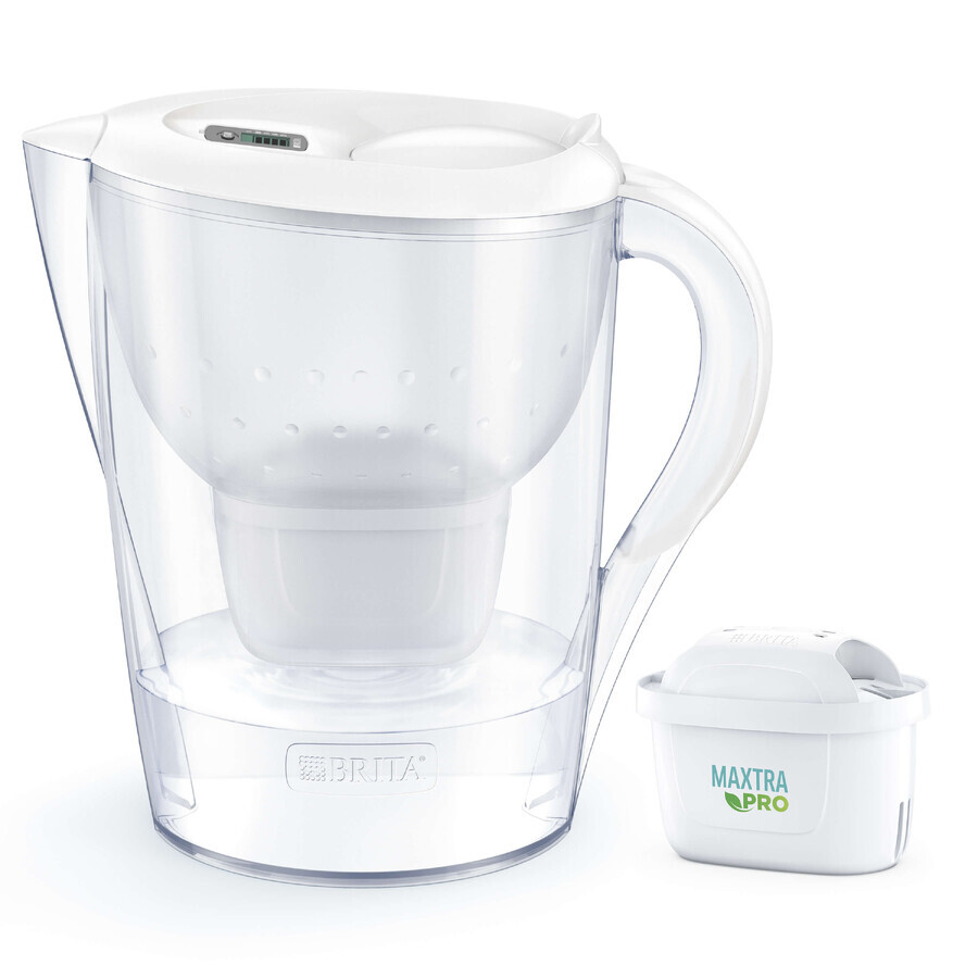 Brita Marella, kan met filter XL 3,5 l, wit + Maxtra Pro Pure Performance filter, 1 st