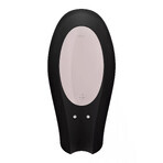 Satisfyer Double Joy, telefoongestuurde vibrator voor koppels, zwart