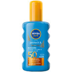 Nivea Sun Luminous 630 set, vloeibare gezichtszonnebrandcrème, SPF 50+, 50 ml + spray tanning lotion, SPF 50, 200 ml + tanning lotion, SPF 30, 30 ml gratis