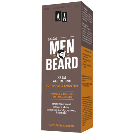 AA Men Beard, alles-in-één gezichtshaarcrème, 50 ml