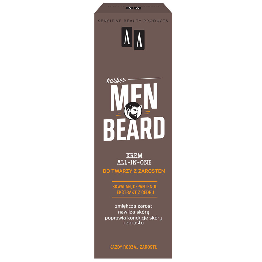 AA Men Beard, alles-in-één gezichtshaarcrème, 50 ml