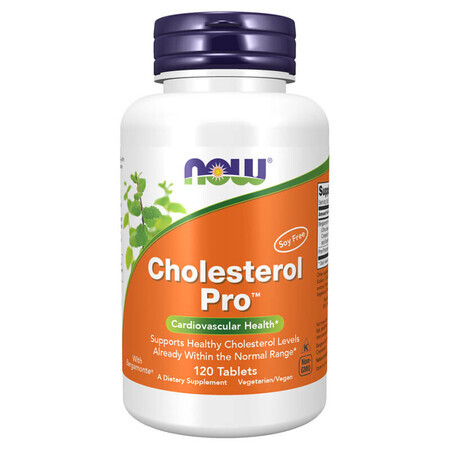 Now Foods Cholesterol Pro, 120 comprimés végétaliens