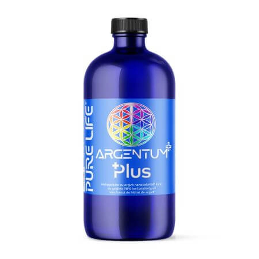 Argentum+ Plus nanocolloïdaal zilver, 480 ml, Pure Life