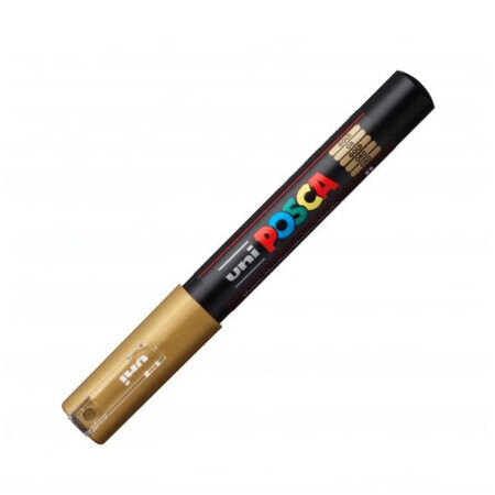 Watermarker PC-1M Uni, 0.7 MM, Goud, Posca