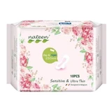 Biodegradable absorbent pads Sensitive, Day, 10 pieces, Nateen