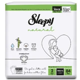 Pañales Naturales, Nr 2 Mini, 3-6 kg, 84 piezas, Sleepy