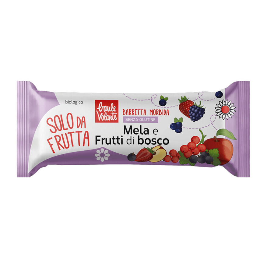 Solo da Frutta gluten-free organic soft apple and berry bar, 30 g, Baule Volante