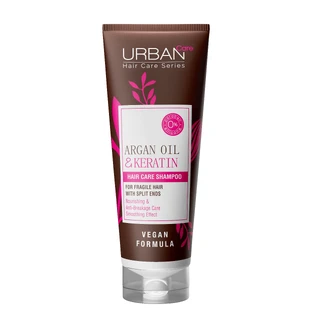 Shampoo voor breekbaar haar met arganolie en keratine, 250 ml, Urban Care