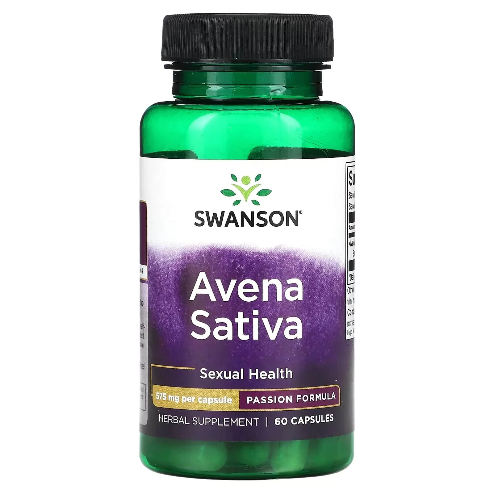 Avena Sativa, 575 mg, 60 capsules, Swanson