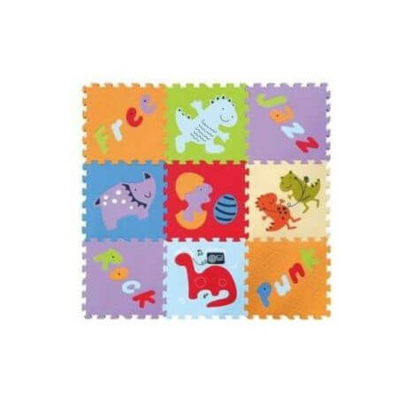 Puzzle mat Dinosaur World, 92x92 cm, Babygreat