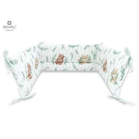 Ledikant met linten, 120x60 cm, Lulu Naturel, MimiNu