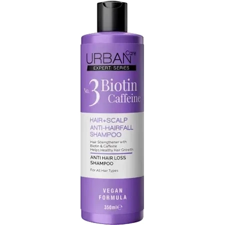 Shampoo anti-caduta dei capelli con biotina e caffeina, 350 ml, Urban Care