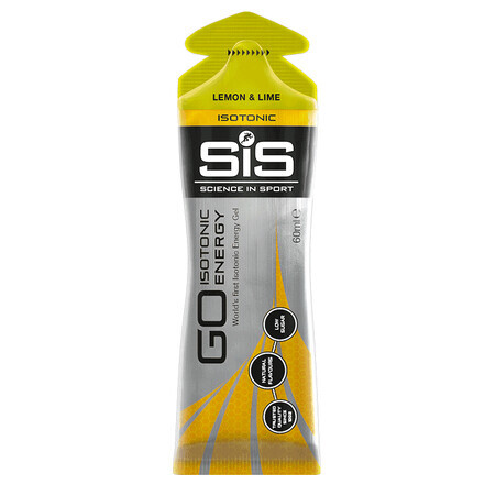 Isotone energiegevende gel met citroen- en limoensmaak Sis GO Isotonic, 60 ml, Science In Sport