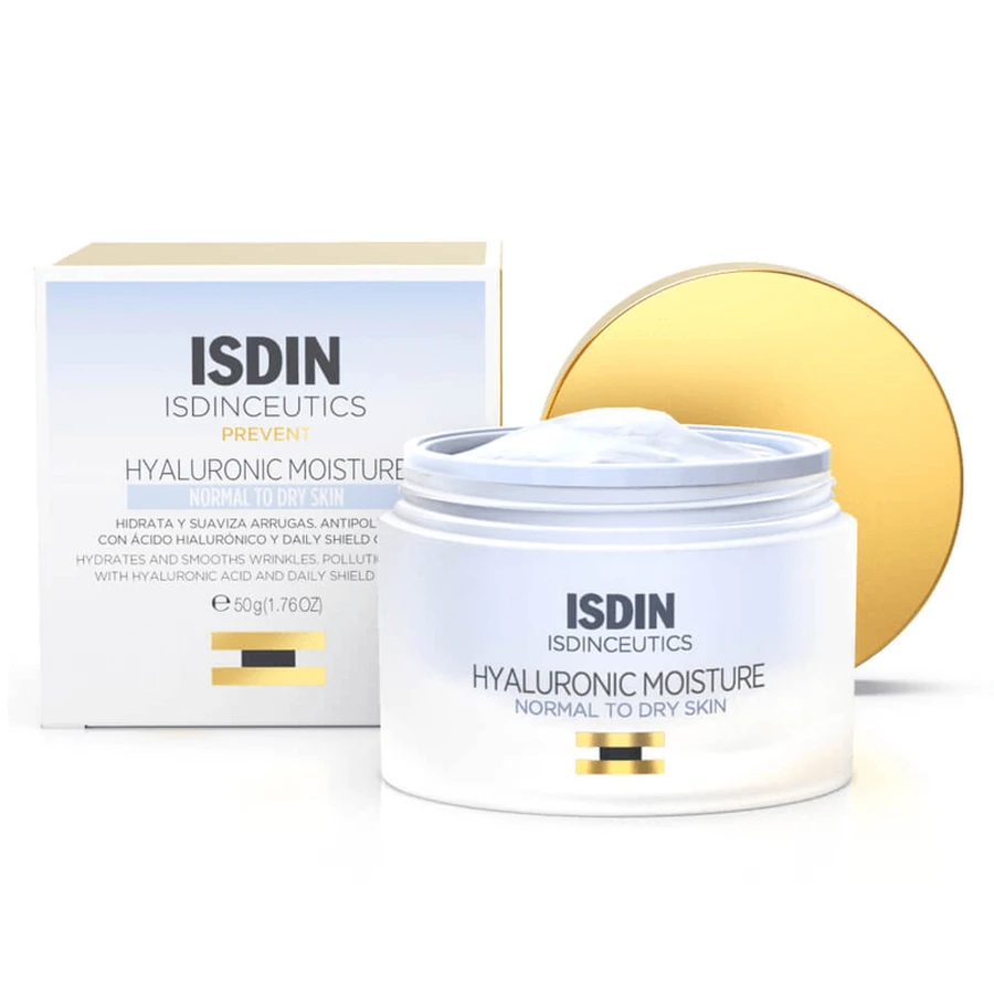 Hydraterende crème met hyaluronzuur voor de normale huid Isdinceutics, 50 ml, Isdin