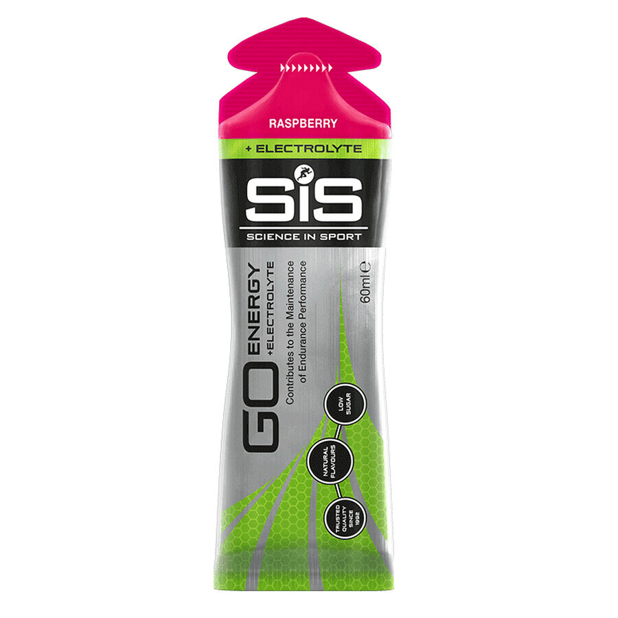 Sis Go Energy gel electrolítico energizante con sabor a frambuesa, 60 ml, Science In Sport