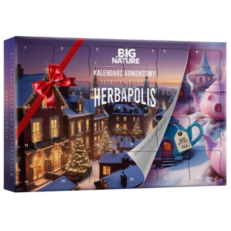 Big Nature Herbapolis set, calendario de adviento con tés, 150 g PAQUETE PERDIDO