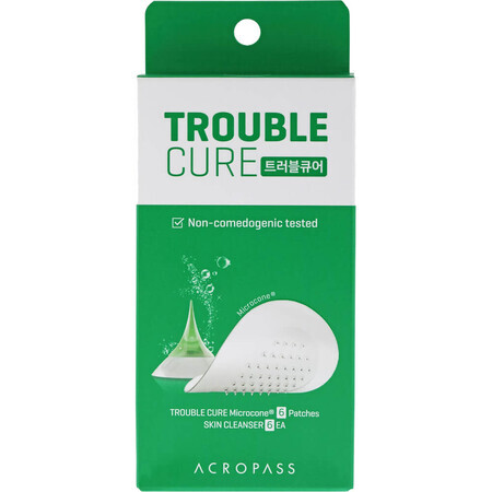 Trouble Cure Acnepleisters met microkorrels, 6 stuks, Acropass