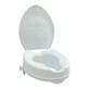 Toiletzitting met deksel, Wit, Caremax