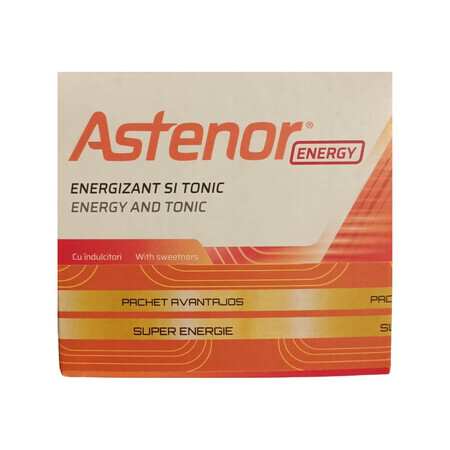 Verpakking Astenor Energy + Astenor Perform, 20 injectieflacons + 16 sachets, Biessen Pharma