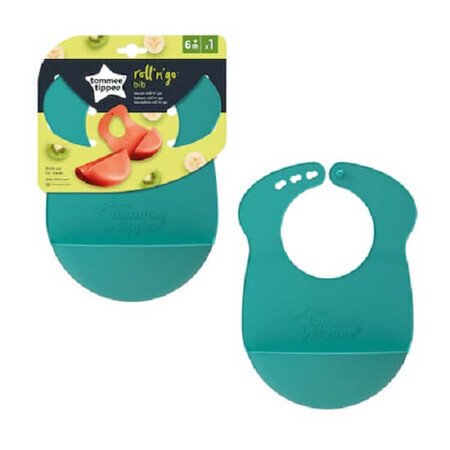 Roll &amp; go bib, + 6 months, green, 1 pc, Tommee Tippee