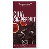 Dark chocolate 70% organic with chia and grapefruit, 60 g, Benjamissimo
