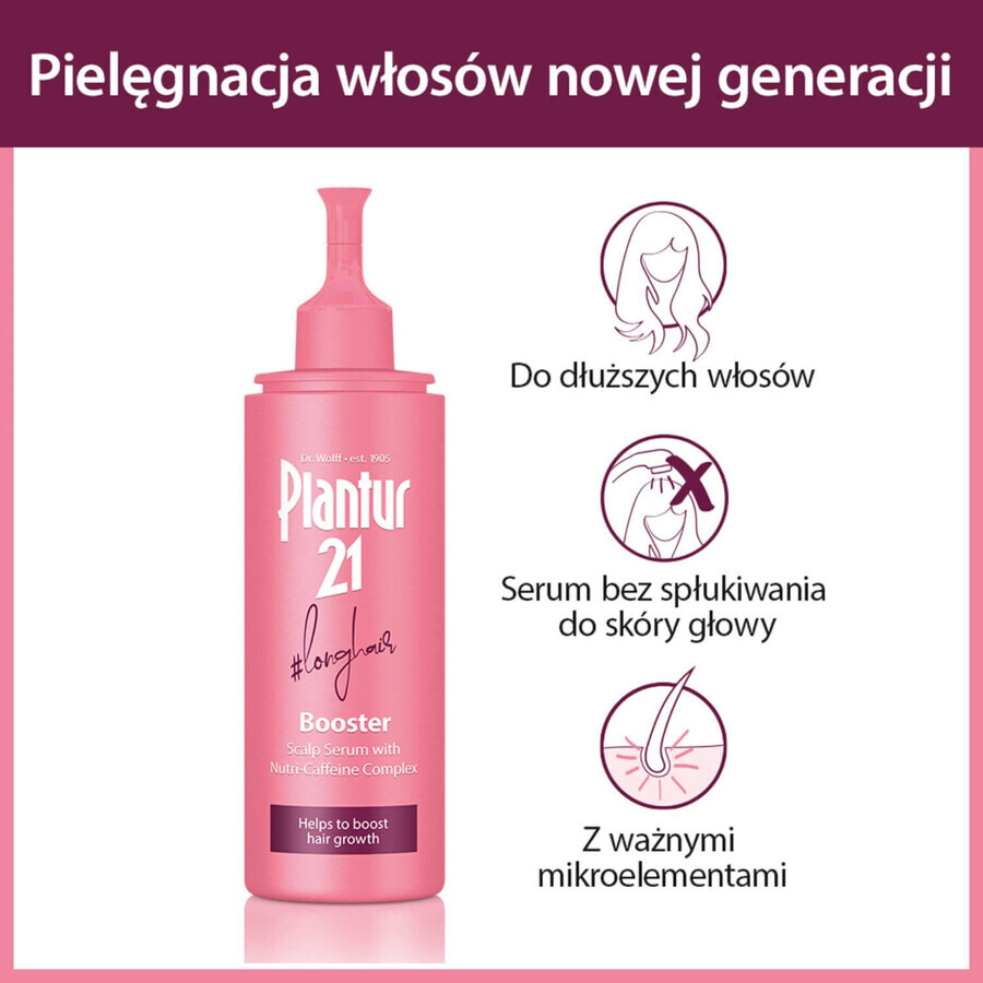 Plantur 21 Long Hair Booster, haargroeiversnellend serum voor de hoofdhuid, 125 ml