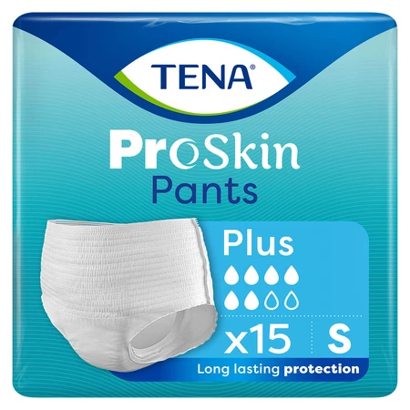 Tena Pants ProSkin, majtki chłonne, rozmiar S, 65-85 cm, Plus, 15 sztuk: ceny i cechy