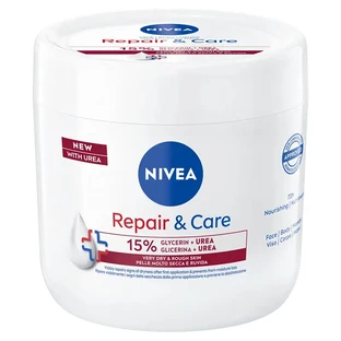 Nivea Repair  amp; Care Krem nawilżająco-regenerujący z mocznikiem, 400 ml