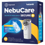 NebuCare Secure+, nebulizer set, mesh nebulizer NE-M01L + 0.9% NaCl saline, 5 ml x 40 ampoules