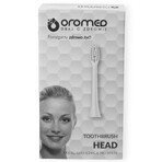 Oromed, replacement tips for Oro-Sonic X Pro toothbrush, white, 2 pieces