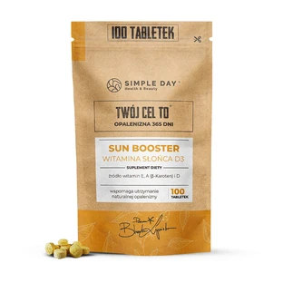 Simple Day Sun Booster, vitamine E, A en D, 100 tabletten