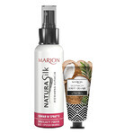 Marion Natura Silk silk spray, 130 ml + voedende handcrème met kokos en ananas, 50 ml gratis