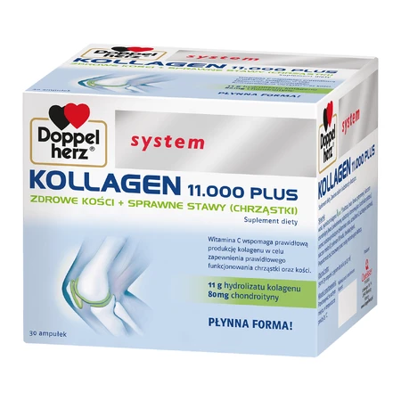 Doppelherz System Kollagen 11000 Plus, 2 x 30 flacons, Quisser Pharma