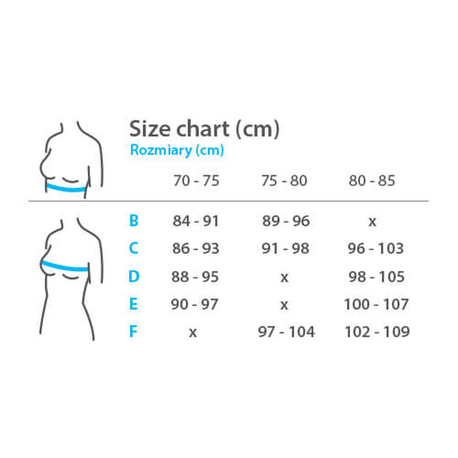 BabyOno, sutien de alăptare, negru, D75-80