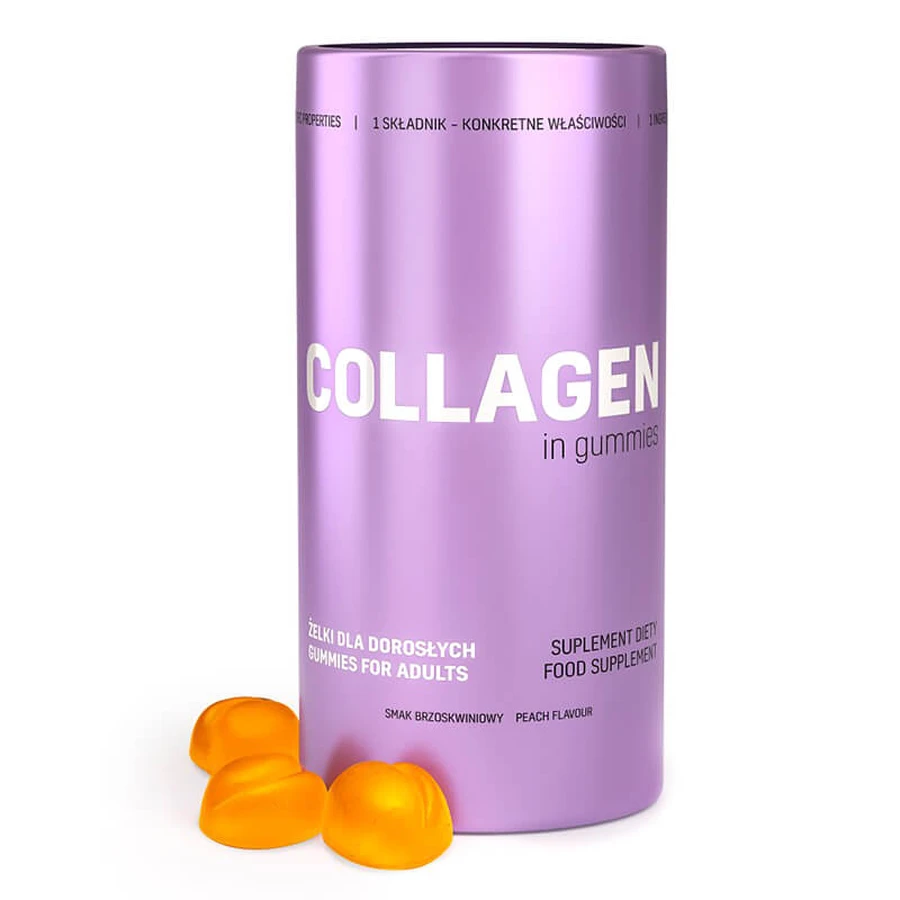 Noble Health Collageen in gelei, perziksmaak, 60 stuks