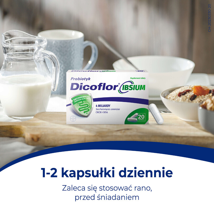 Set Dicoflor Ibsium, 2 x 20 capsules