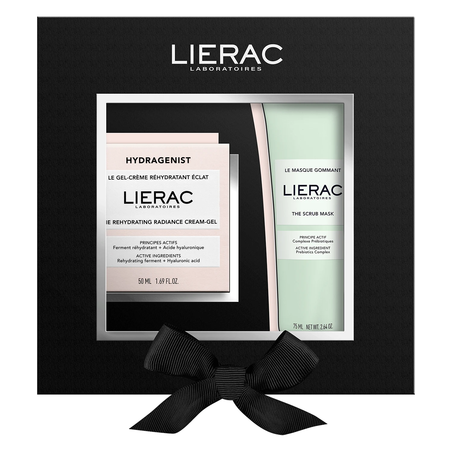 Lierac Hydragenist set, hydraterende gel-crème, 50 ml + peeling masker, 75 ml