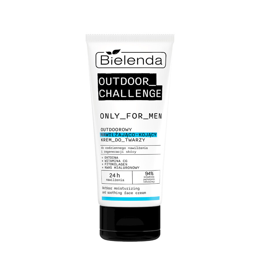 Bielenda Only for Men Outdoor Challenge, crema viso idratante e lenitiva, 50 ml