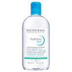 Set Bioderma Hydrabio, Hyalu+, serum, 30 ml + H2O, micellaire vloeistof, 500 ml + glov, cosmetische pads, 3 stuks