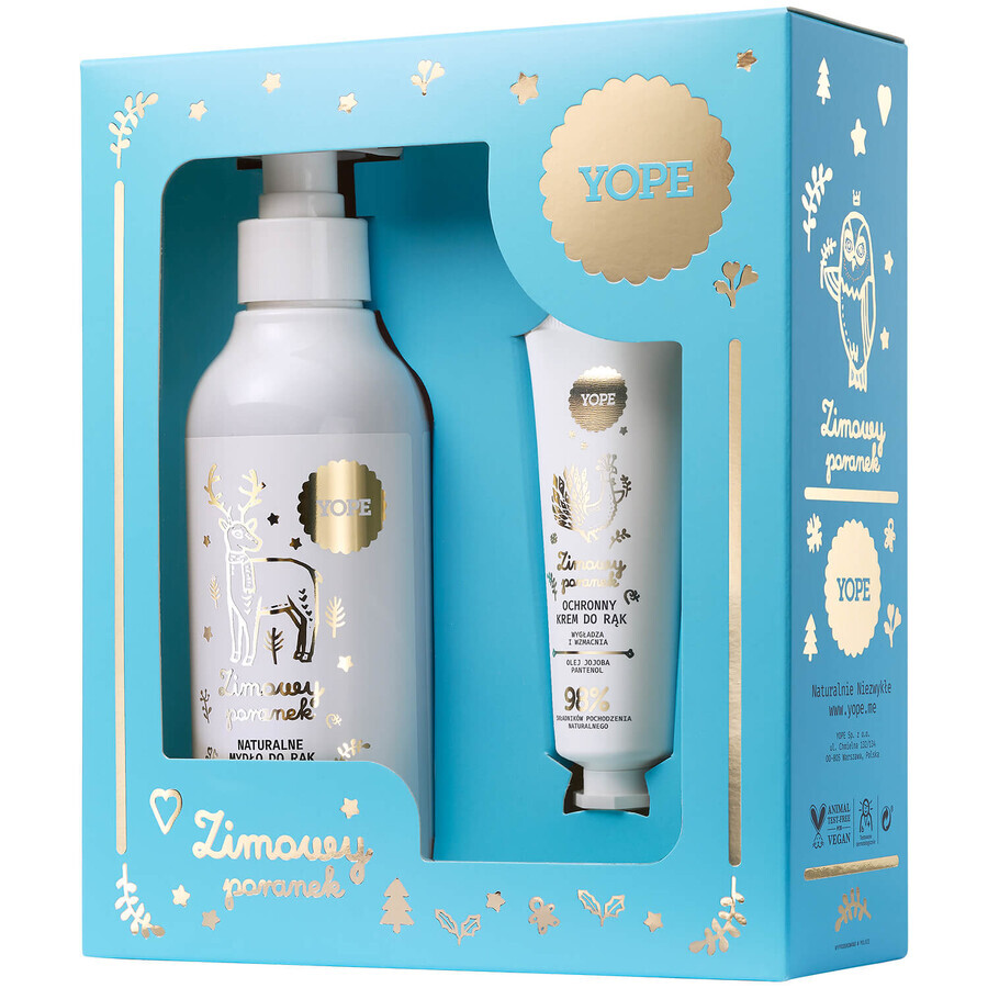 Yope Winter Morning set, zeep, 300 ml + handcrème, 50 ml