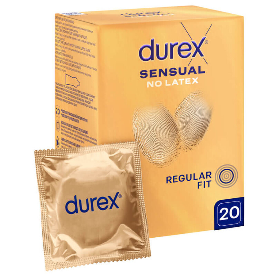 Durex Sensual No Latex, latexvrije condooms, 20 stuks