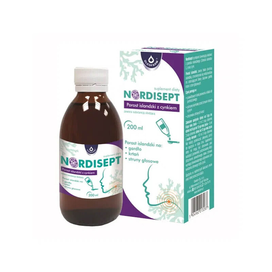 Nordisept Ijsheiligen met zink, siroop, 150 ml