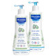 Mustela Bebe Enfant set, eerste dag body wash gel 500 ml + eerste dag body milk 500 ml