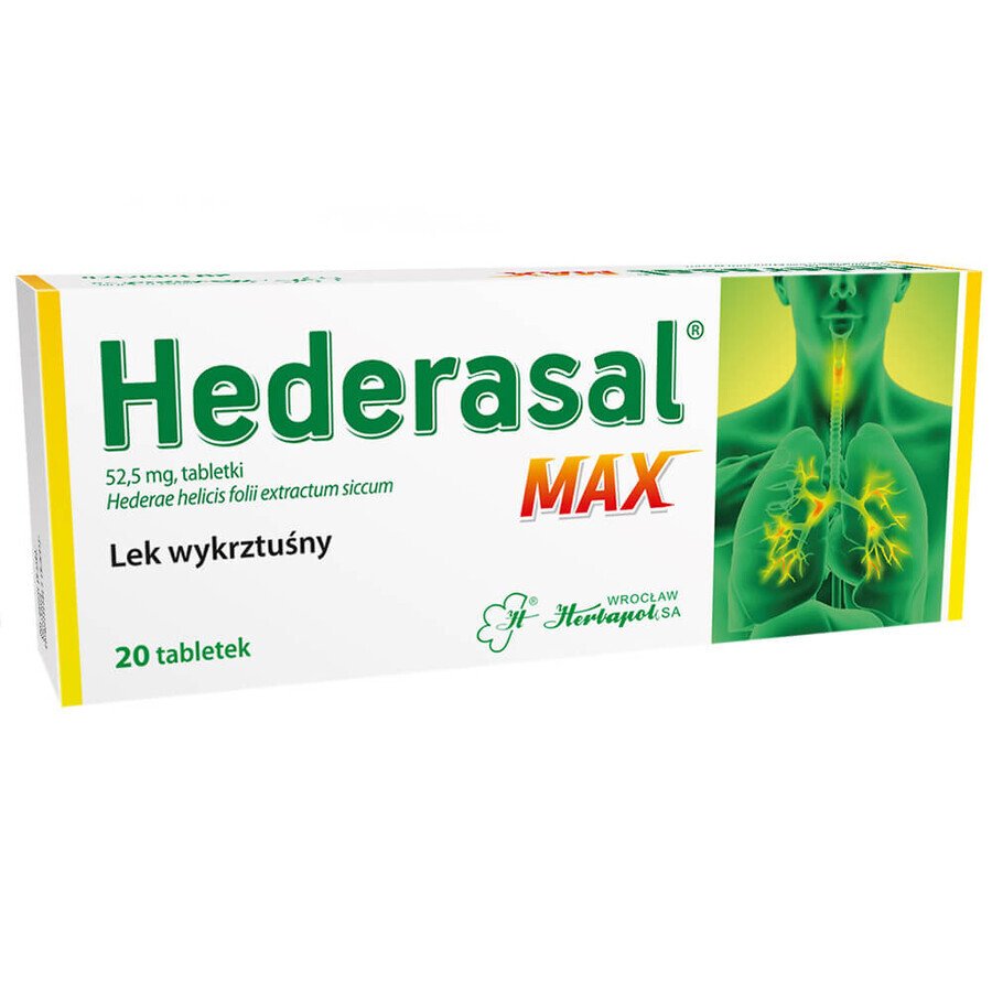 Hederasal Max, 20 tabletten