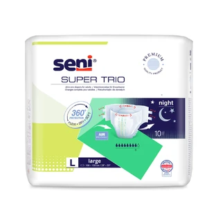 Super Trio Borsten, luiers, groot, 100-150 cm, 10 stuks