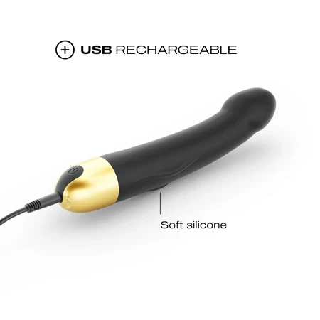 Dorcel Real Vibration M 2.0, realistische vibrator, zwart met goud